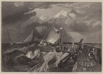 Calais Pier, the Packet-Boat Coming In